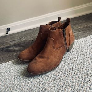 Suede Ankle Booties